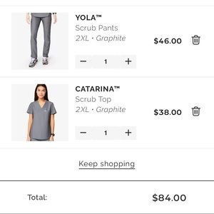 FIGS Graphite Lola and Catarina style set 2X